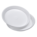 Plastic dessertbord 17cm. 100st.