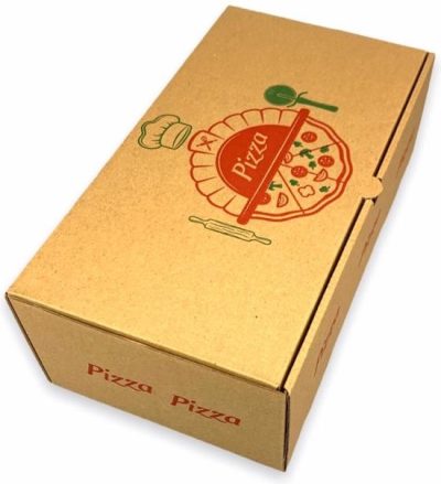 Calzonebox 30x16x10cm Kraft 100st. - Afbeelding 1