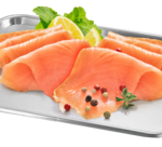 Zalmzijde gerookt en gesneden DV 500g