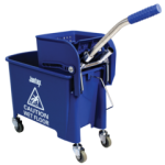 JANTEX Mop-Emmer Mobiel met kleurcode blauw