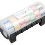 VOGUE Weeksticker-dispenser kunststof + kleurcode stickers 2,5cm