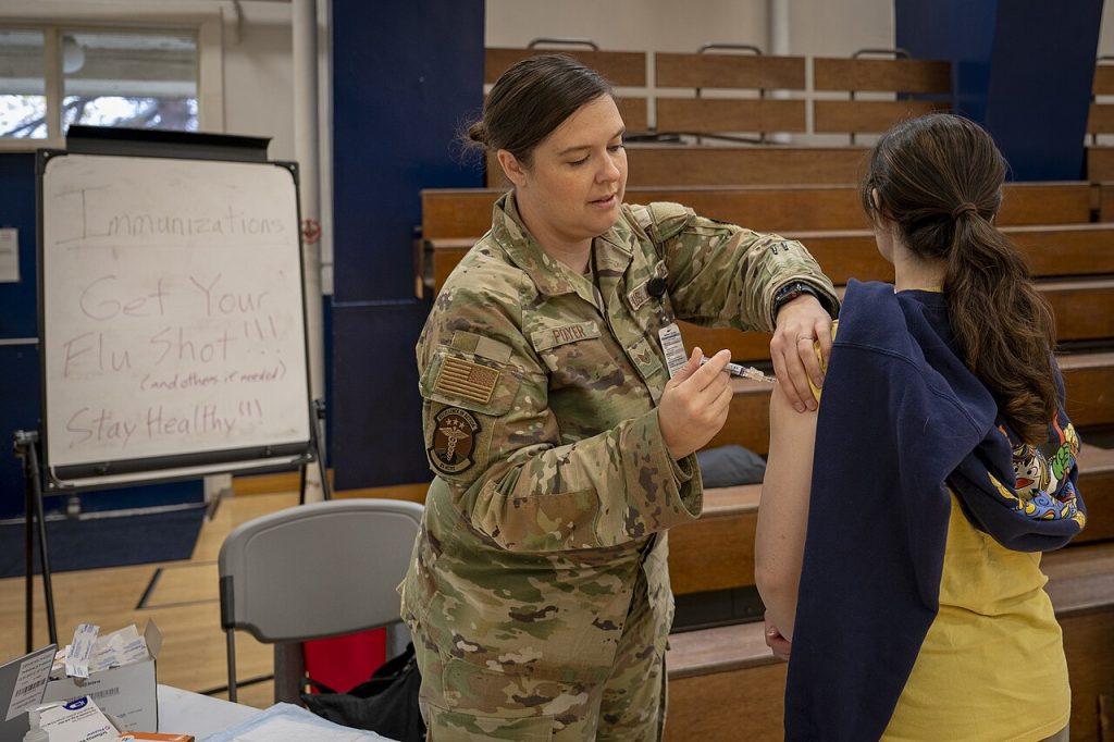 A U.s. Air Force Airman Assigned To The 35th Medical Group Administers — Health & Medical | RESIMLAND