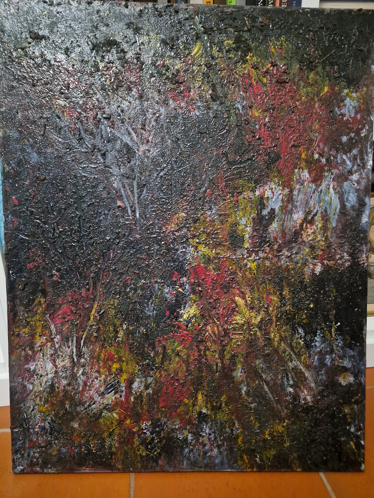 Abstract Matérico-conceptual Painting By Portuguese Artist Luís Da Cru — Backgrounds | RESIMLAND