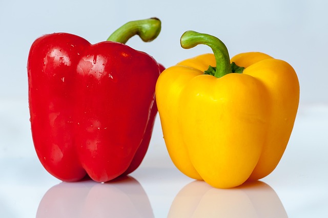 Bell Peppers Vegetables Food Sweet Peppers