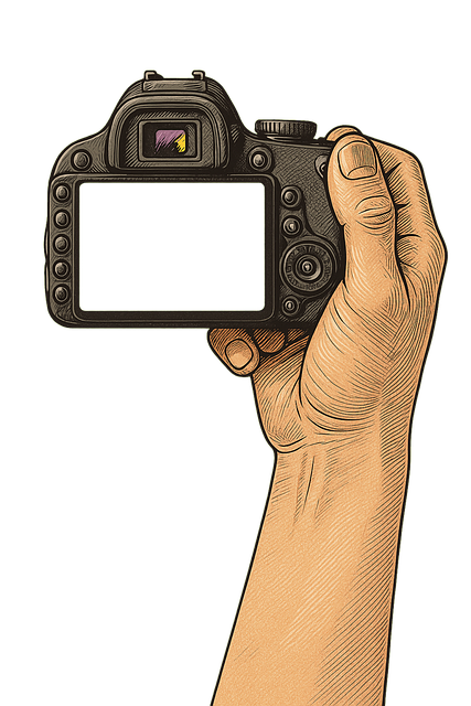 Camera Dslr Hand Holding Camera Camera Mockup
