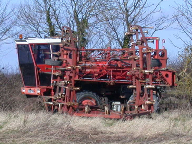 Farm Machine In Field. Thanks To Michael Trolove For Identifying The M — Agriculture & Farming & Agriculture Photography | RESIMLAND