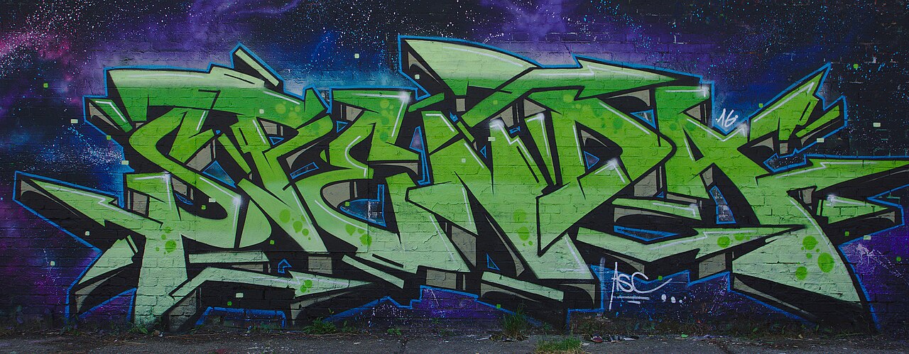Graffiti At Aerosol-arena Magdeburg [#abstract ,#background ,#element — Backgrounds | RESIMLAND