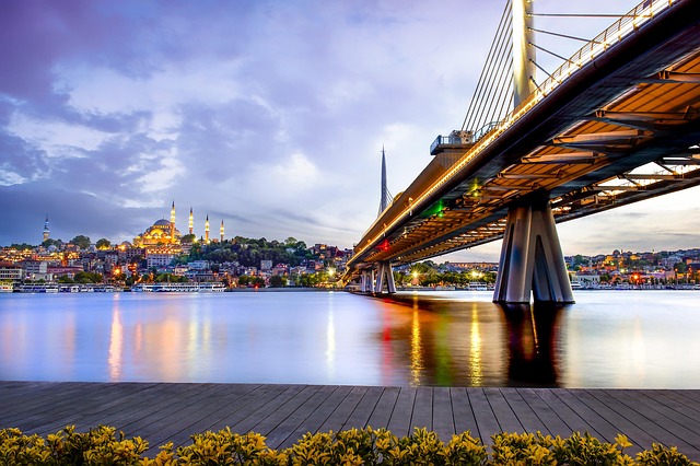 Istanbul Bridge City River