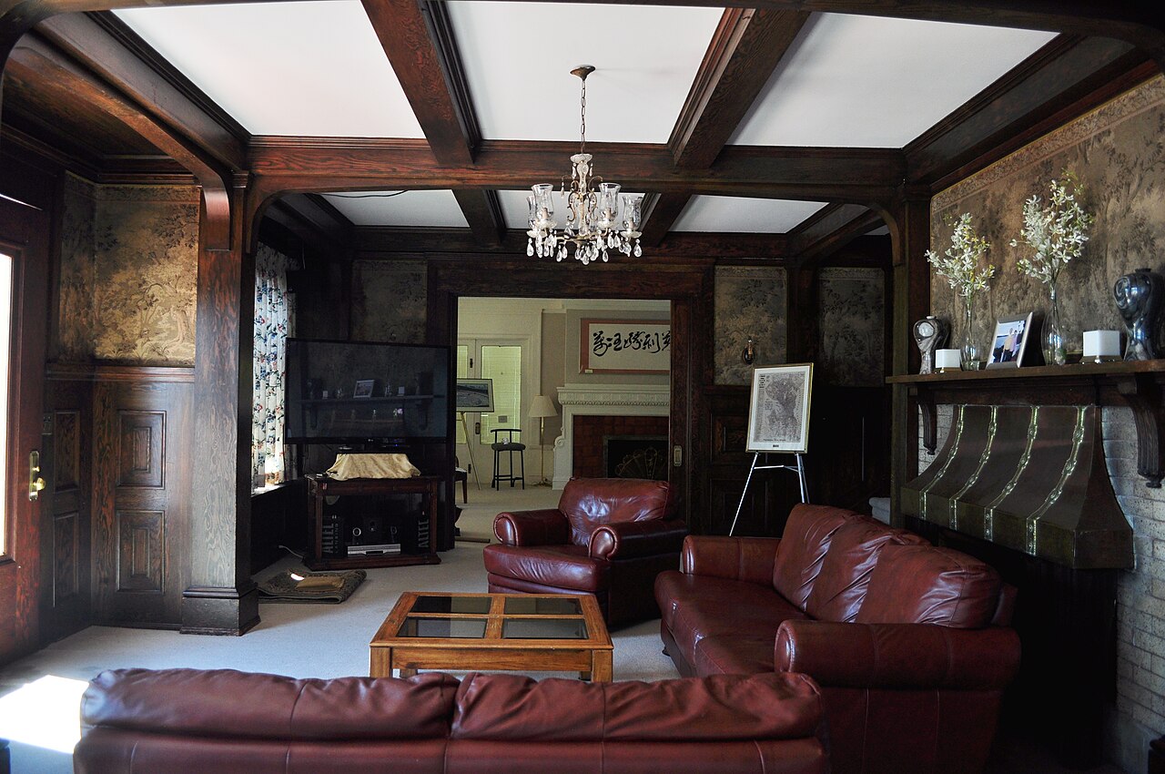 Living Room Of Lochkelden (also Known As The Denny Mansion), Windermer — Home & Living | RESIMLAND