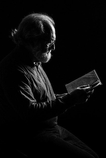Man Reading Education Portrait — Education | RESIMLAND