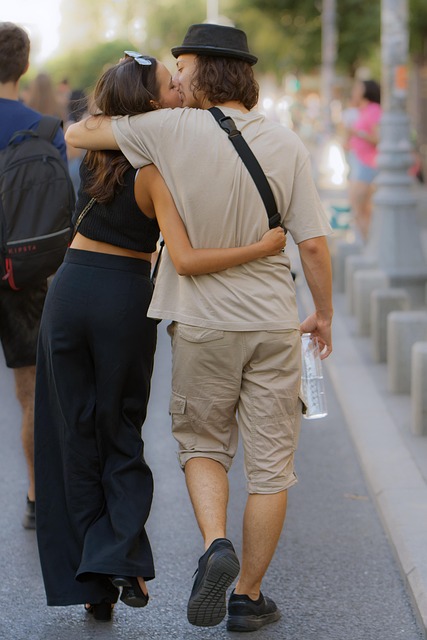 People Couple Kissing Romance