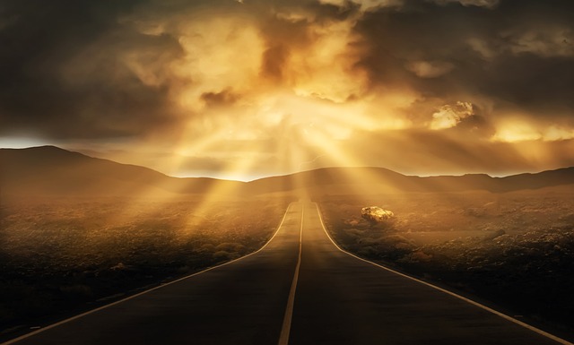 Road Mac Wallpaper Sunbeams Sunrise — Wallpapers | RESIMLAND