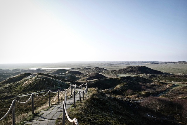 Sand Dunes Sea Island Outlook — Wallpapers | RESIMLAND