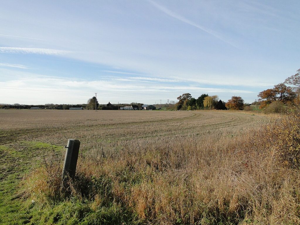 Stubble Field At New Farm, Sleaford  — Agriculture & Farming & Agriculture Photography | RESIMLAND
