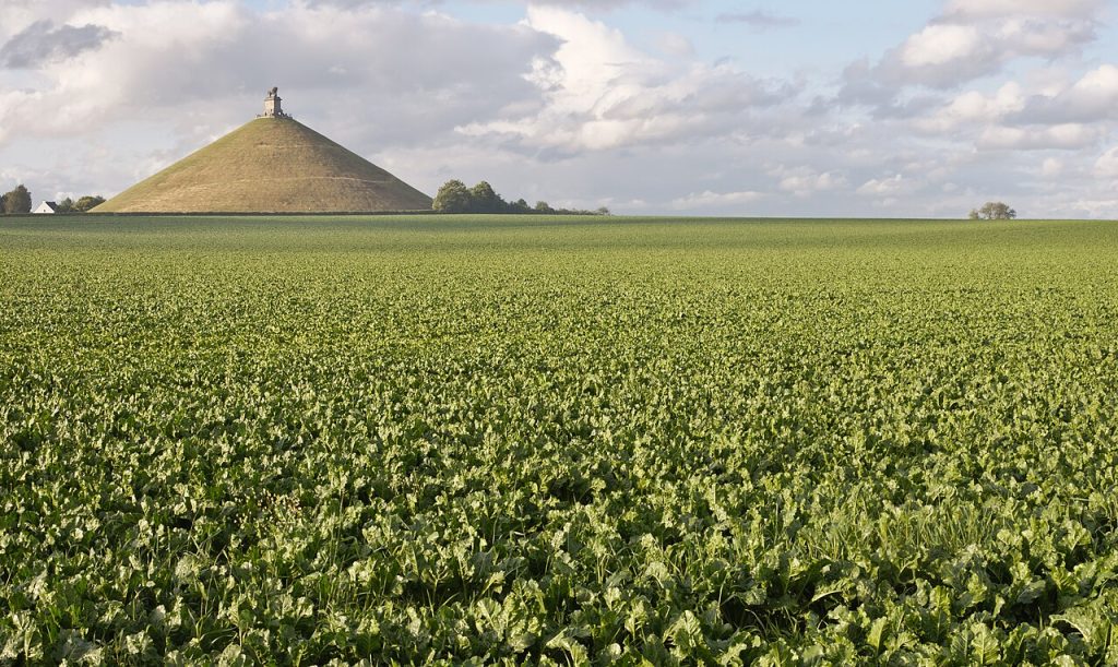 The Lion’s Mound Overlooking The Site Of The Battle Of Waterloo, Here — Wallpapers | RESIMLAND