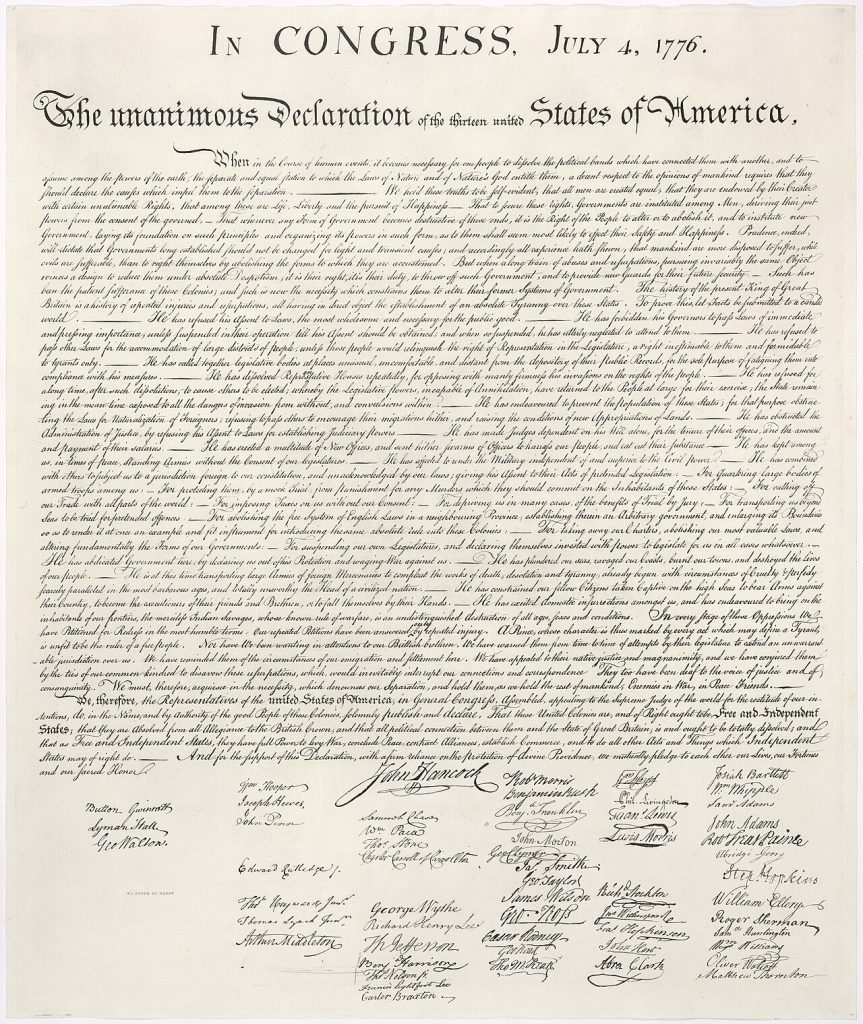 This Is A High-resolution Image Of The United States Declaration Of In — Illustrations & Vectors | RESIMLAND