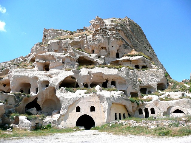 Uchisar Cappadocia Turkey Inhabited