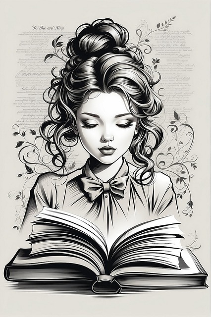 Woman Book Reading Student